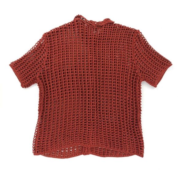 NEW Zara Limited Edition Crochet Polo Sweater Knit Shorts Matching Set Resort - Picture 6 of 13